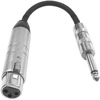 Hosa Technology Mic Z Transformer XLR3F to 1/4 inch TS, 6 inch