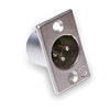 Hosa Neutrik 3-Pin Male Chassis-Mount XLR Connector, Hosa Technology brand