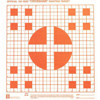 Hoppe's Red Fluorescent 100 Yard "Crosshair" Sighting in Targets, 1" Squares with 5 Tragets per Sheet, Pack of Twenty