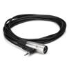 Hosa 15' Right Angle Stereo 3.5mm, 1/8", Mini Male to 3 Pin XLR male, XVM-115M