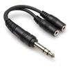 Hosa 6" Stereo 1/4" Male YMP234