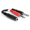 Hosa 6" Stereo 1/4" Female YPP136