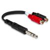 Hosa 6" Stereo 1/4" Male YPR102