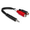 Hosa 6" Stereo 3.5mm Male YRA154