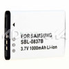Adorama SBL 0837B Replacement Lithium Ion Battery 3.7v, 1000mAh for Samsung Digital Cameras