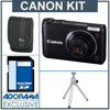 Canon PowerShot A2200 Digital Camera Kit with 4GB SD Card, Camera Case, Table Top Tripod, Black