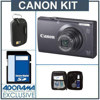 Canon PowerShot A3400 IS Digital Camera Kit - Black - with 16GB SD Memory Card, Camera Case,Cleaning Kit