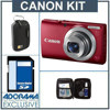 Canon PowerShot A4000 Digital Camera Kit -Red 6150B001 A