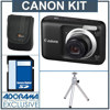 Canon PowerShot A800 Digital Camera Kit - Black - with 4GB SD Memory Card, Camera Case, Table Top Tripod