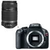 Canon EOS Rebel T2i SLR Camera Body, Black Finish - with Canon EF-S 55-250mm f/4-5.6 IS Image Stabilizer - Refurbished -