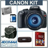Canon EOS Rebel T2i DSLR Camera Kit - Black - with EF-S 18-135mm f/3.5-5.6 IS Lens, 4GB SD Memory Card, Camera Bag, Spare LP-E8 Lithium-Ion Rehargeable Battery, USB 2.0 SD Card Reader - FREE: Red Giant Adorama Production Bundle for PC/Mac a $599.00 Retail Value
