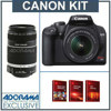 Canon EOS Rebel XS Digital SLR Camera"Black" 2 Lens Kit,with 18-55mm with EF-S 18-55mm f/3.5-5.6 Image Stabilizer Lens &amp; EF-S 55-250mm f/4-5.6 IS Image Stabilizer Lens - FREE: Red Giant Adorama Production Bundle for PC/Mac a $599.00 Retail Value