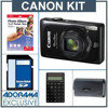 Canon PowerShot ELPH 510HS Digital ELPH Camera Kit - Black - Includes FREE; 1GB SD Memory Card, Camera Case, Canon 3 x 3in Pocket Size Inkjet Photo Album, Canon X Mark I Premium Desktop Calculator, Black