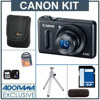 Canon PowerShot S100 Digital Camera Kit - Black - with 16GB SD Memory Card, Spare NB-5L Type Lithium-ion Battery, Camera Case, Table Top Tripod, Professional Lens Cleaning Kit, USB 2.0 SD Card Reader