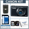 Canon PowerShot S95 Digital Camera Kit - Refurbished - with 4GB SD Memory Card, Spare NB-6L Type Lithium-ion Battery, Camera Case, Professional Lens Cleaning Kit