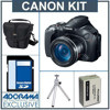 Canon PowerShot SX40 HS Digital Camera Kit - Black - with 8GB SD Memory Card, Camera Case, Table Top Tripod,NB-10L Type Lithium-ion Battery