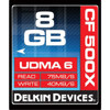 Delkin 8GB CompactFlash 500X UDMA 6 Memory Card, 75MB/s Read Speed, 40MB/s Write Speed