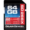 Delkin 64GB Secure Digital High Capacity 163x (SDXC) Class 10 Memory Card DDSD266-64GB