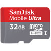 SanDisk 32GB Mobile Ultra microSDHC, up to 30 MB/Sec, Enabled Class 6 Memory Card with SD Adapter