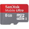 SanDisk 8GB Mobile Ultra microSDHC, up to 30 MB/Sec, Enabled Class 6 Memory Card with SD Adapter