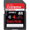 SanDisk 4GB, Extreme Secure Digital (SDHC) Memory Card.