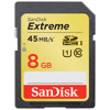 SanDisk 8GB, Extreme Secure Digital High Capacity (SDHC) Memory Card.