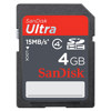 SanDisk 4GB Ultra Secure Digital High Capacity, SDHC, Memory Card, 15MB/Sec Read/Write Speed