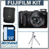 Fujifilm FinePix F600EXR Digital Camera Kit - Black - with 8GB SD Memory Card, Camera Case , Table Top Tripod