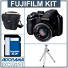 Fujifilm FinePix S3200 Digital Camera Kit - Black - with 4GB SD Memory Card, Camera Case - Table Top Tripod
