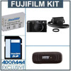 Fujifilm Finepix X100 "Limited Editiion Premium Set" Black Digital Camera with Black Lens Hood, Filter Adapter, Protector Filter &amp; Black Leather Case - Bundle - with 32GB SD Memory Card, Spare FujiFilm NP-95 Lithium-Ion Type Battery, USB 2.0 SD Card Reader