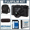 Fujifilm X10 Digital Camera Kit,with 8GB SD Memory Card, Spare Lithium-Ion Type Battery, Camera Case, USB 2.0 SD Card Reader