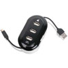 Iogear 3-Port USB 2.0 Hybrid Mobile Hub and Mini-USB Charging Cable GUH276