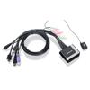 Iogear 2-Port HD Cable KVM Switch GCS62HU