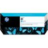 Hewlett Packard - HP #81 Cyan Inkjet Cartridge 680ml for Various Printer Models