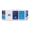 Hewlett-Packard - HP C5001A 83 Value Pack 680-ml Cyan UV Ink Cartridge and Printhead