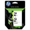 HP #56 Black Inkjet Print Cartridge Twin Pack (C9319FN) C9319FN, Computer Systems > Inks / Toners & Media > Inkjet Inks > Hewlett-Packard Inkjet Inks