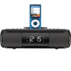 iLive ISP209B Speaker System with Portable Dock for iPhone &amp; iPod, Clock Alarm, Remote