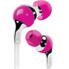 iLuv iEP313 Ergonomic and Comfort Flat-Wire Earphones, Pink