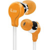 iLuv iEP314 Ergonomic and Comfort Sound Isolating Flat-Wire Earphones IEP314ORG