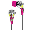 iLuv tEP501 Tatz BrokenHeartz Earphones, Pink