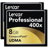 Lexar 8GB Professional 400x CompactFlash Card, Two-Pack