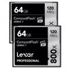 Lexar 64GB Professional 800x CompactFlash Card LCF64GCTBNA8002, Lexar brand