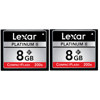 Lexar 8GB, 200x Platinum II High Speed Series, Compact Flash Memory Card - Pack of 2 Cards