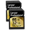Lexar 32GB, 133x High Speed Series, Professional Secure Digital High Capacity (SDHC) Memory Card 2-PACK