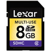 Lexar 8GB Secure Digital High Capacity (SDHC) Memory Card.