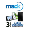 Mack 3 Year Audio &amp; MP3 Players Extended Warranty, for Items with a Retail Value of $100.00 to $250.00.