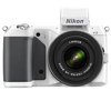 Nikon 1 V2 Mirrorless Digital Camera Body, White, w/Nikon 1 10-30mm VR Lens