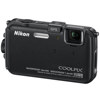 Nikon Coolpix AW100 Digital Camera with 16 Megapixels, 5x Optical Zoom, 3 inch LCD, Full HD (1080p) Movies, Water Proof, Black