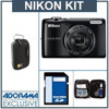 Nikon Coolpix L26 Digital Camera Kit - Black - with 4GB SD Memory Card, Camera Case, Adorama Cleaning Kit