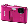 Nikon Coolpix S1200pj 14.1 Megapixels Digital Camera with Built-in Projector, 5x Optical Zoom, 3.0" LCD Display, HD(720p) Movies, Pink